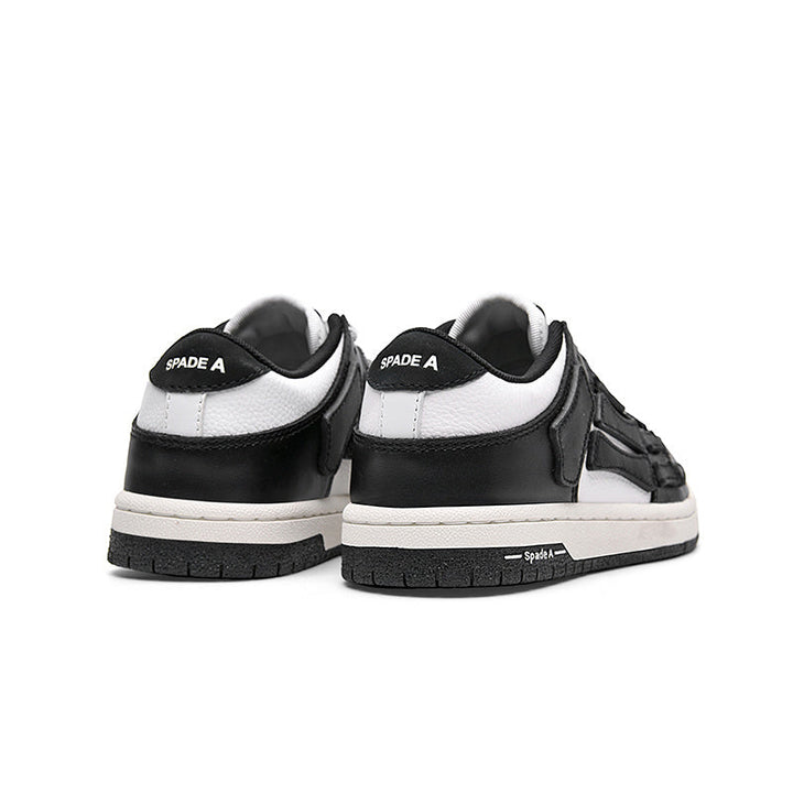 Black and White Low-Top Sneakers MFS003-004