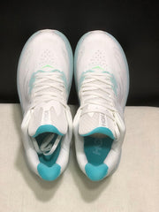 HOKA Clifton 10 Running Shoes, White Aqua