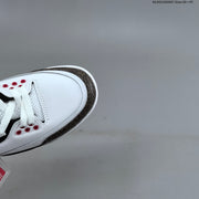 Air Jordan 3 OG World's Best Dad White Black Red Sneakers