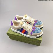 Gucci Distressed Screener Low-Top Sneakers