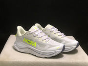 HOKA Challenger 8 Trail Running Shoes, White and Lime