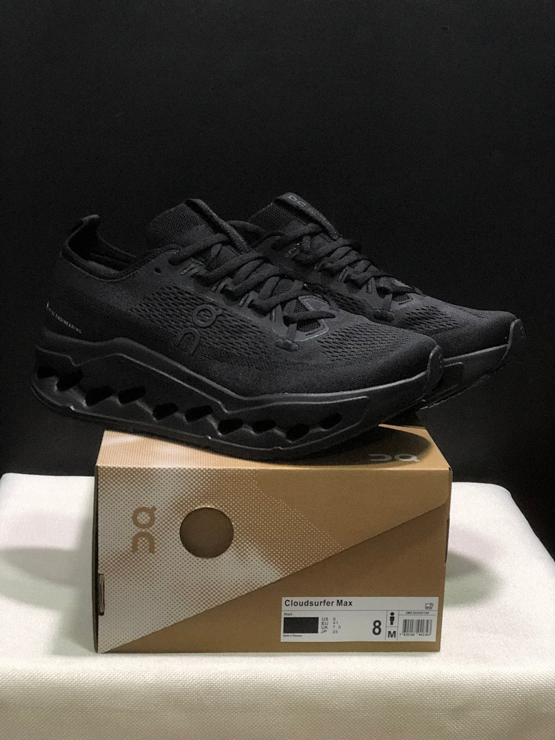 On Cloudsurfer Max Black Running Sneakers