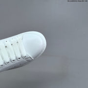 Alexander McQueen Oversized Low-Top Sneakers, White and Blue