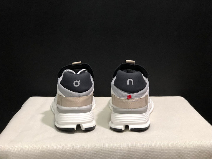 On Cloudnova 1 Sneakers in White and Sand