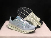 On Cloudsurfer Running Shoes in Mineral and Aloe
