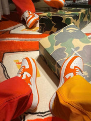 A Bathing Ape BAPE STA Low Sneakers White Orange