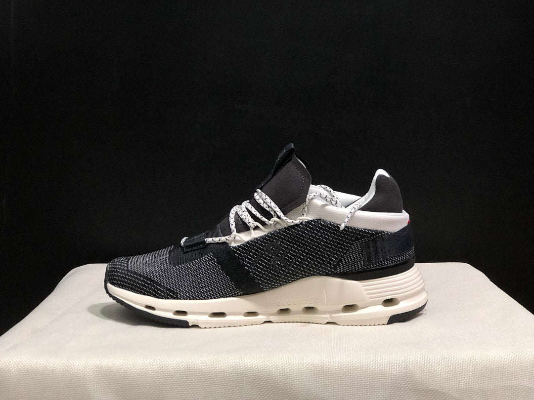 On Cloudnova 1 Sneakers in Black and White