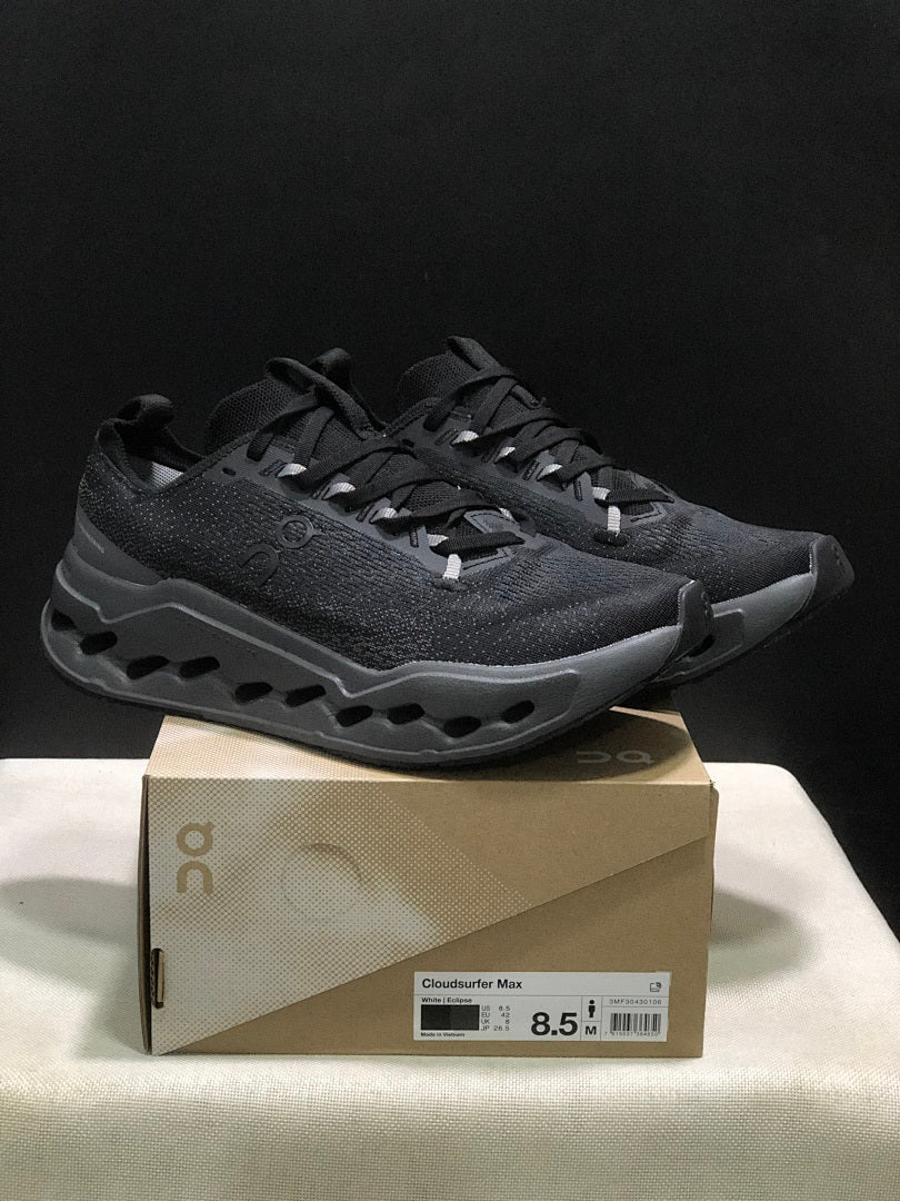 On Cloudsurfer Max Running Shoes in Black
