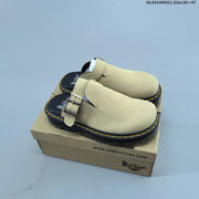 Dr. Martens Buckle Clog with Contrast Stitching