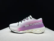 On Cloudboom Max White Purple Running Sneakers