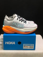 HOKA Mach X 2 Running Shoes in Gray and Orange