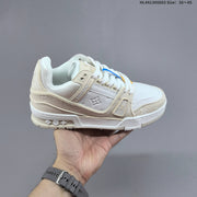 Louis Vuitton Trainer Low-Top Sneakers in Black and White